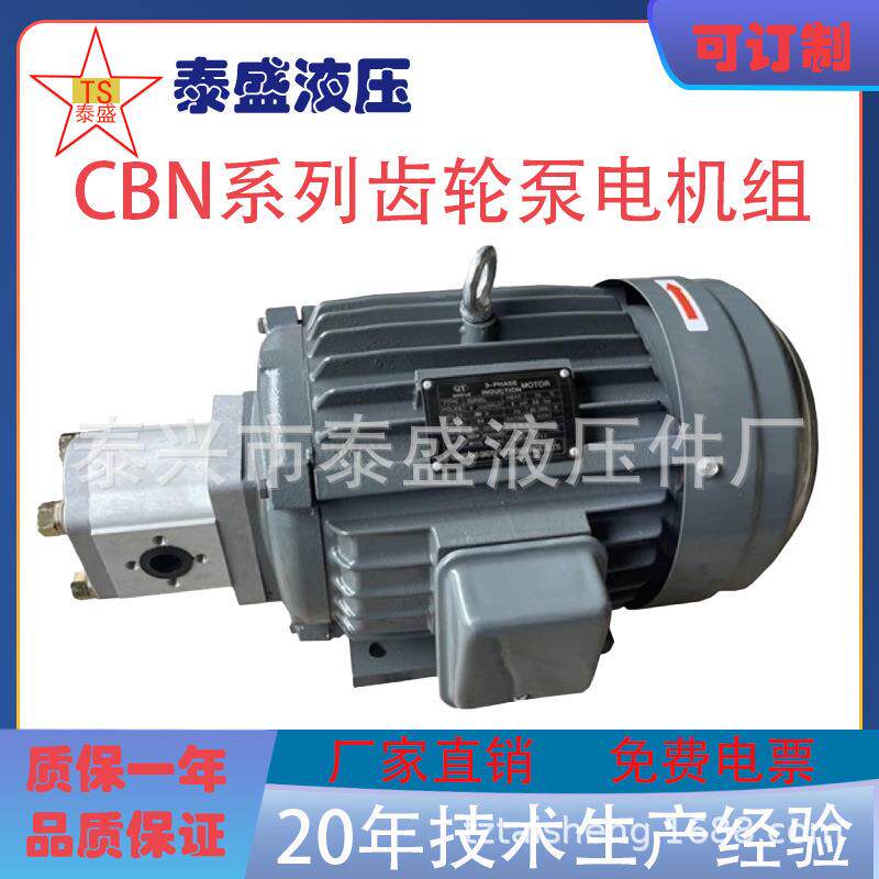 齿轮泵电机组液压站CBN高压油泵0.75KW+CBN3041.5KW+CBN3103KW