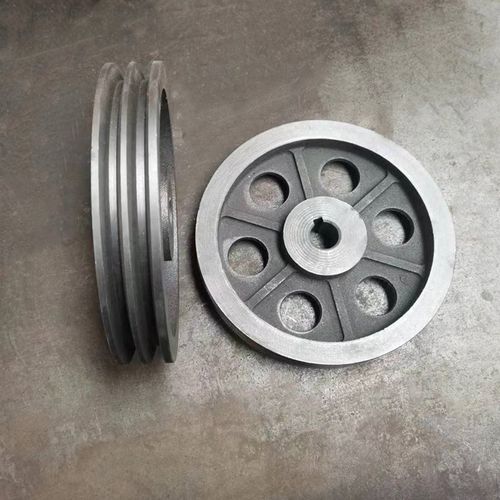 三角皮带轮工业皮带盘2槽B型双槽铸铁电机槽轮外径100-300电机轮