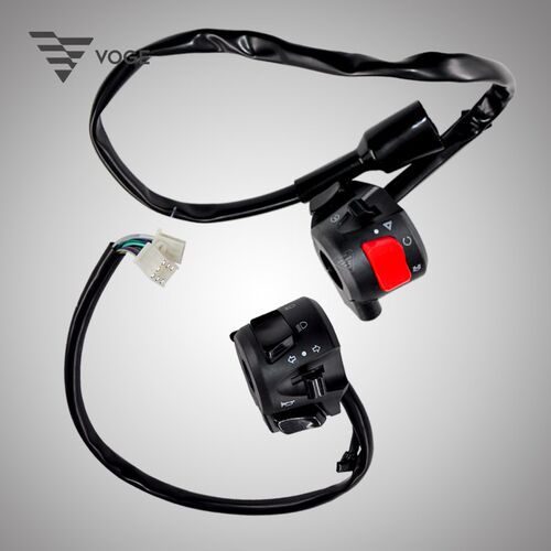 隆鑫VOGE无极机车LX500R LX500DS原装左右闸把手把大灯转向灯开关