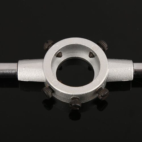 圆板牙扳手铰手架套丝手动用五金工具公制攻丝器锌合金开牙M2-M36