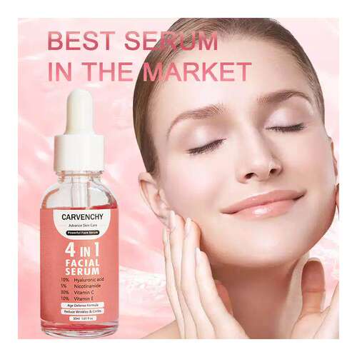 精华4 in 1 Face serum Hyaluronic精华液 补水紧致提亮肤色