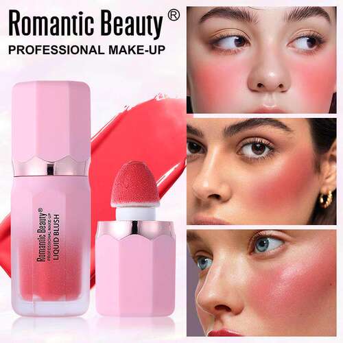 Pink Shimmer Matte Liquid Blush Stick 粉色微光哑光液体腮红棒
