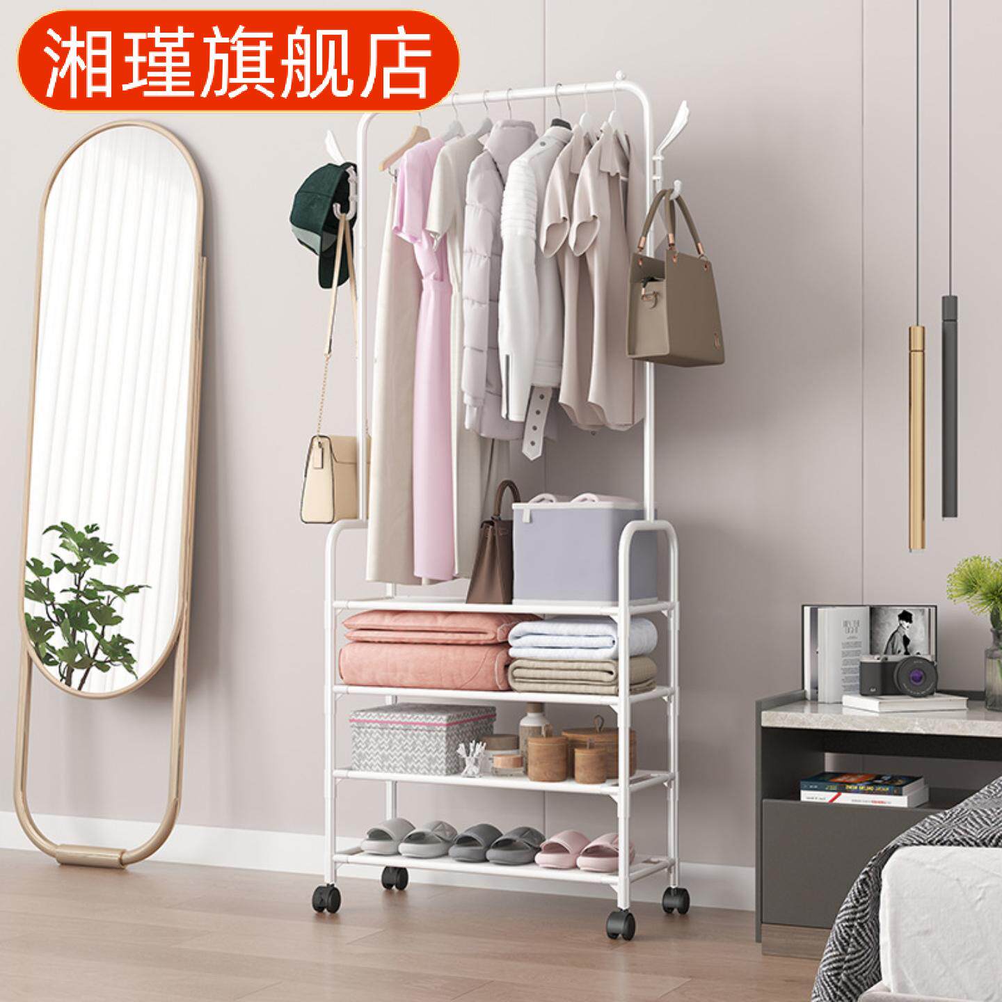 多功能鞋帽架多层组合收纳鞋架衣帽架挂衣服架卧室门厅置物架