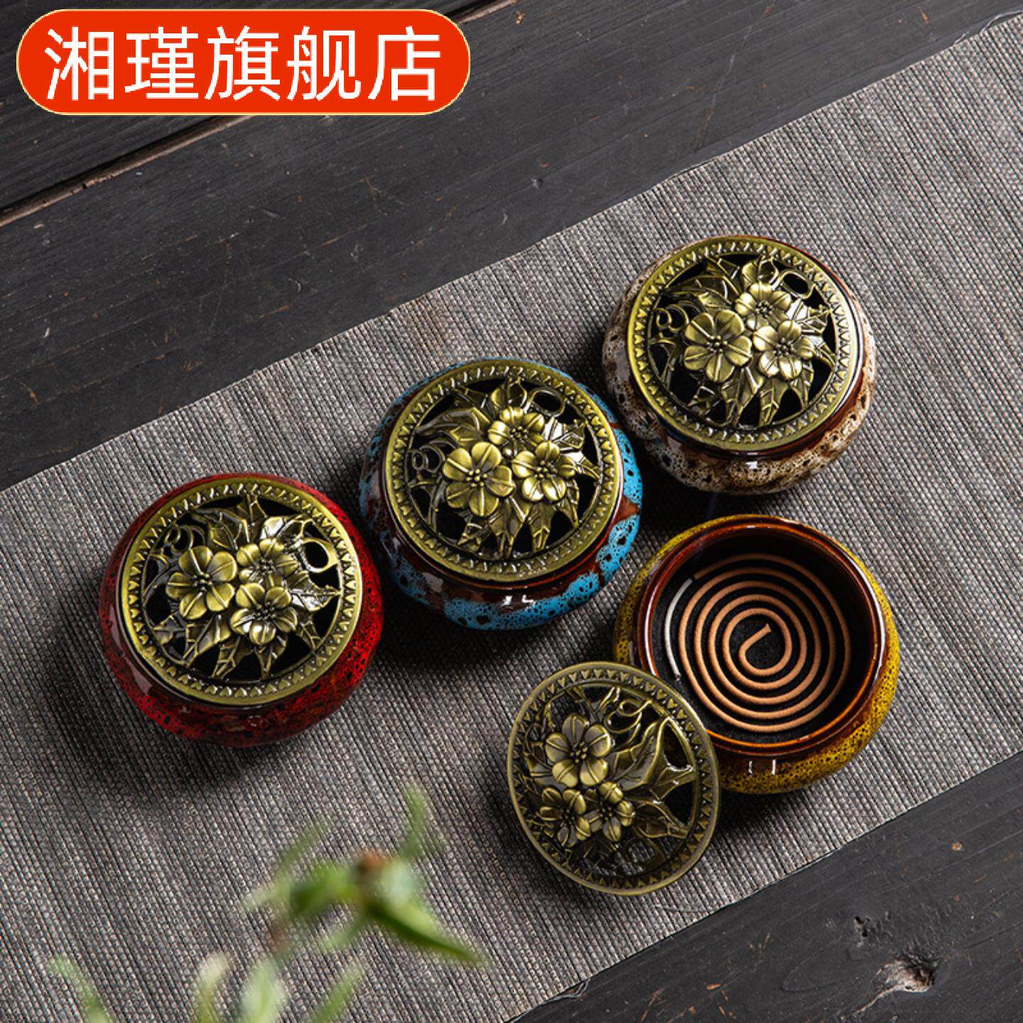 陶瓷香炉家用义乌熏香窑变哥窑