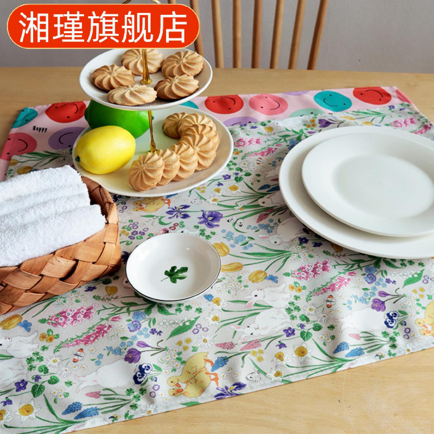 新品印花油餐巾布艺厨房巾餐垫30