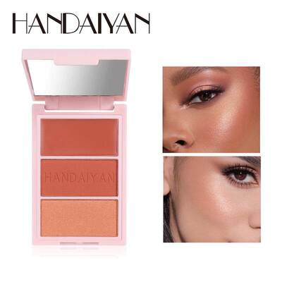 3 In 1 Blush Highlighter Contour Palette 三色腮红高光修容盘