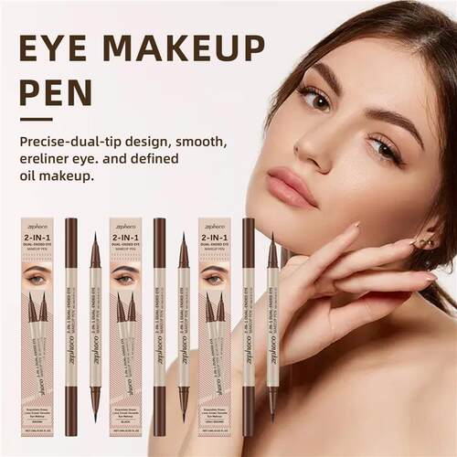 Double Head Liquid Eyeliner Pen 双头顺滑液体眼线笔