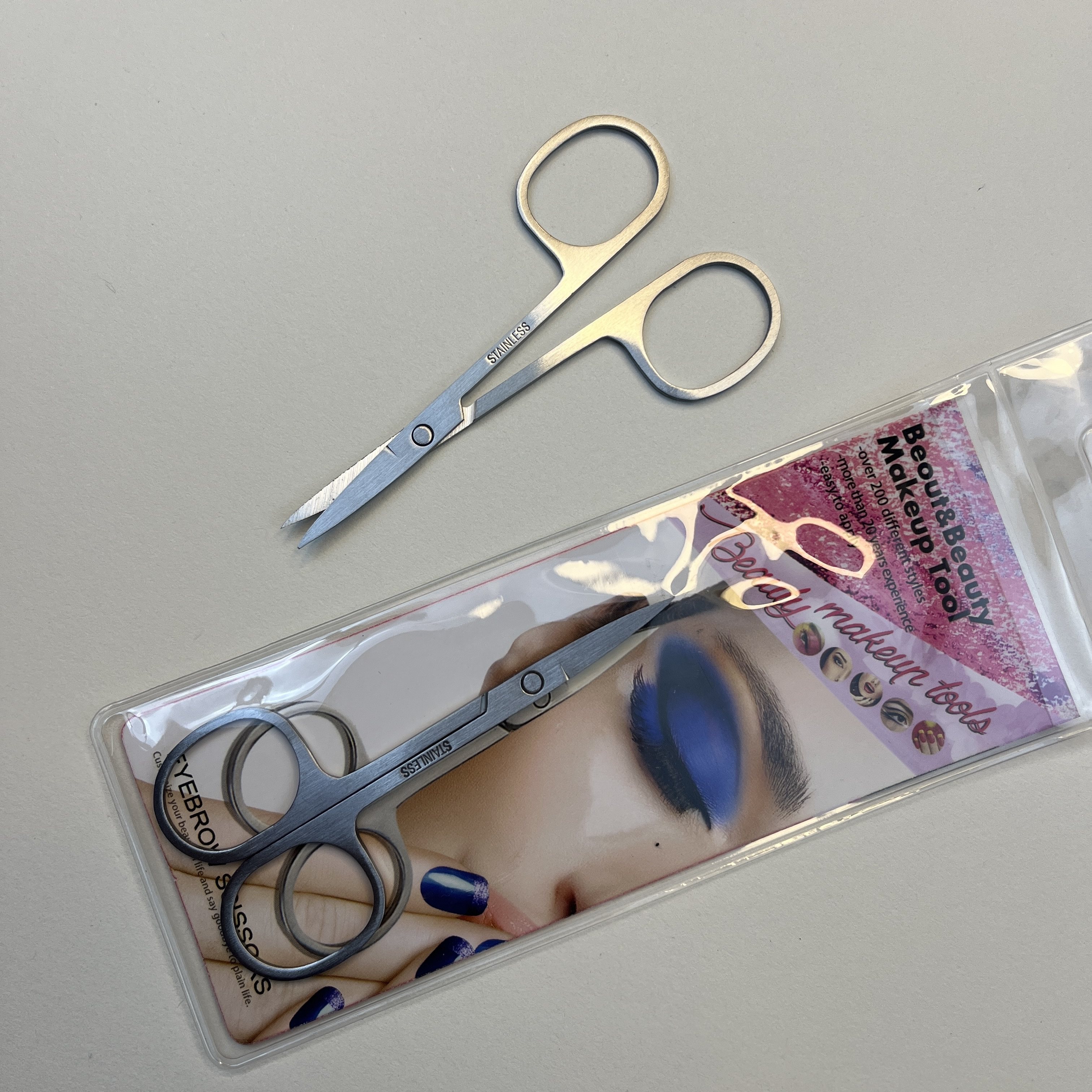 TMA修眉剪刀鼻毛修剪器不锈钢美容睫毛化妆小剪子神器专用修眉刀