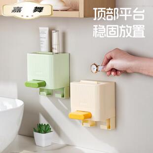 棉签盒自动弹出双头独立棉签掏耳化妆棉签按压式可壁挂收纳盒