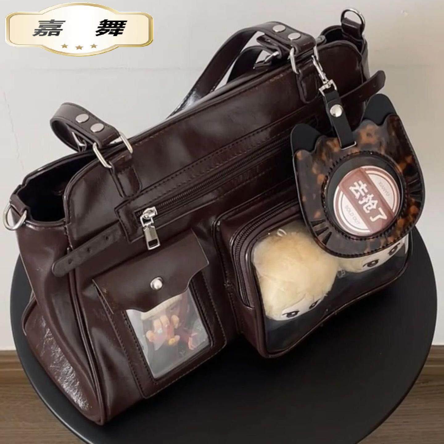 新款暗格复古机车痛包包包单肩小众斜挎包不撞款大容量通勤女