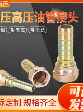 碳钢快速接口连接高压扣压式外牙接头气动液压接头模温机接头