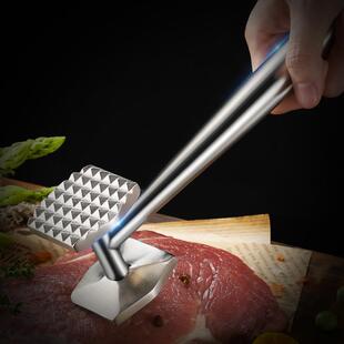 304不锈钢精铸敲肉锤打肉锤牛排锤肉绒松嫩肉碎肉松肉锤厨房工具