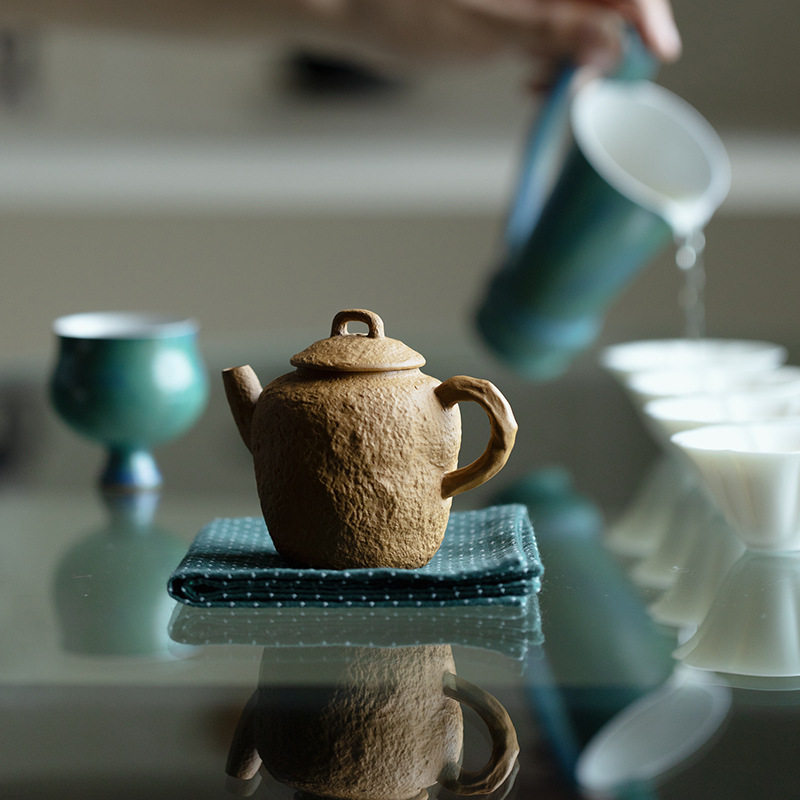 里作 纯全手工紫砂壶原矿黄金段茶壶