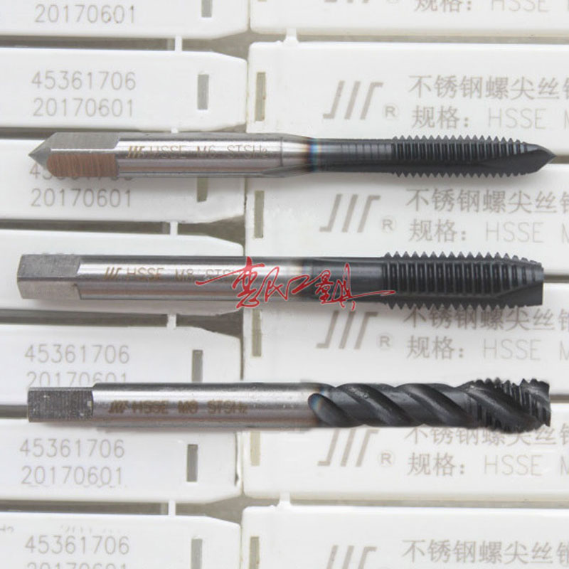 成量不锈钢专用螺尖丝锥螺旋丝攻M3M4M5M6M8M10M12M14M16含钴先端图片