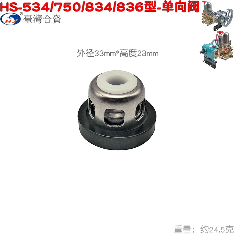 不锈铁30单向阀止回阀门海顺HS 534活门537型834陆雄545柱塞泵750图片