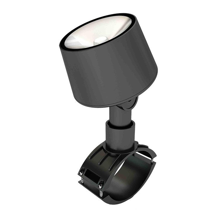 LED抱杆灯外壳投光灯外壳抱箍插地草坪灯外壳10W15W20W30W50W