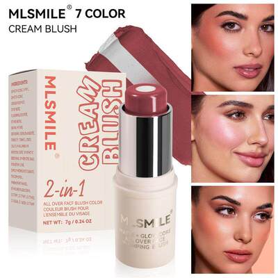 7 Colors Blush & Highlight Stick 七色腮红高光棒 妆感自然