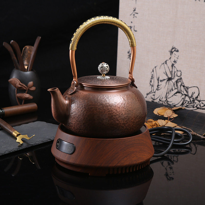 严选1200ml烧水壶茶炉茶具套装煮茶器茶叉茶杯礼品茶具三件套