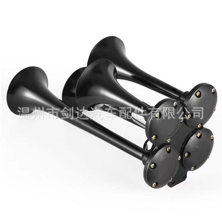 四管金属汽笛电控气喇叭150DB4PIPAIRHORN汽车货车摩托高音头