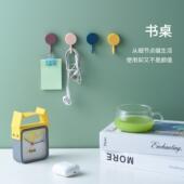 马卡龙挂钩痕可爱粘钩塑料北欧钩子厨房浴室彩色免打孔挂衣钩