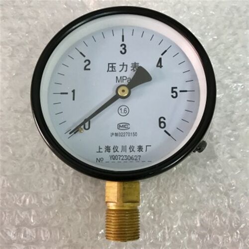 上海仪川仪表厂M20*1.5负压表4分压力表Y100气压表水压表0-1.6mpa