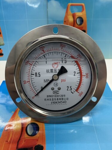 杭州东亚仪表YN60ZT油压表防震压力表轴向1.6 2.5 16 25 40 60MPA