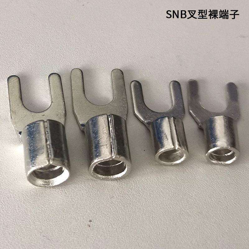 上炬SNB线鼻子 Y形U形镀锡紫铜裸端子 SNB3-6 叉型裸端子 SGS报告