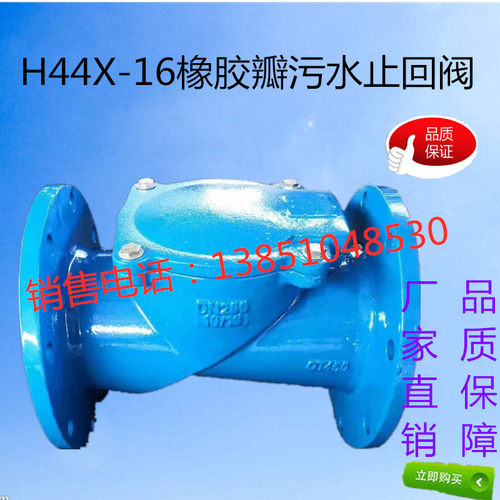 H44X-16橡胶瓣止回阀污水止回阀DN50DN65DN80DN100DN125DN150200