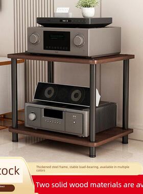 实木大尺寸客厅放大器机架放大器支架式解码器Cd柜音频三脚架放大