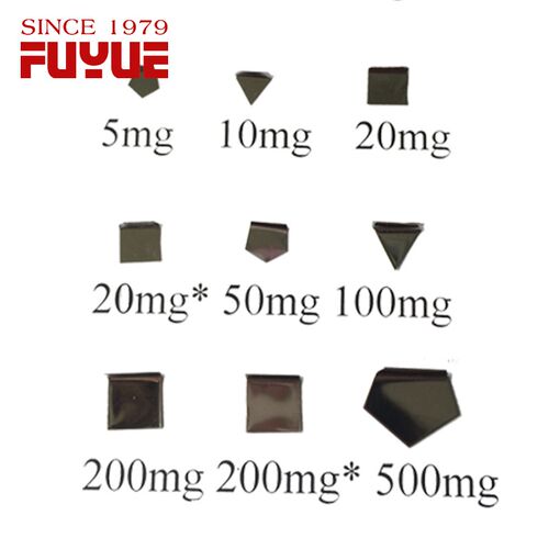 富月正品不锈钢高端系列砝码E2级1mg-500mg单只校准天平电子秤