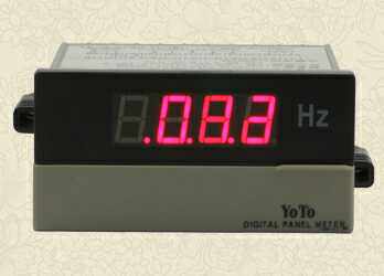 YOTO北崎DP4-HZ智能数显工频表0-9999HZ测量用电电子频率表AC220V