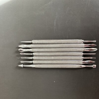 植鞣皮刻画工具皮塑皮雕压擦器