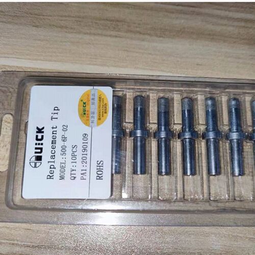 快克焊台QUICK205烙铁头500系列焊咀 烙铁头500-6P-02平头 单支价