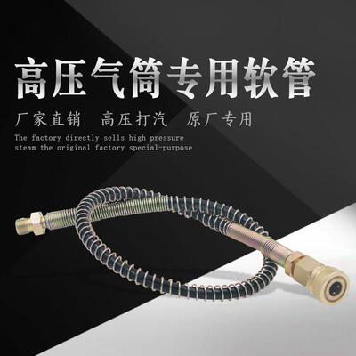 高压打气筒40mpa配件充气管打气机打气机30mpa软管8mm快接母头