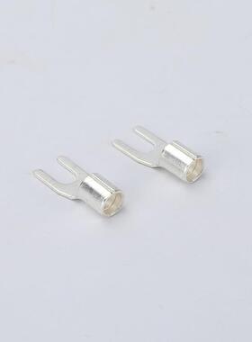 UT6-4叉型裸端头 冷压接线端子Y型 铲型 U型线 耳鼻子1000只装