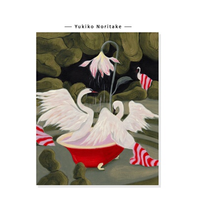 【Yukiko Noritake】法式中古天鹅插画ins小众复古艺术装饰挂画芯