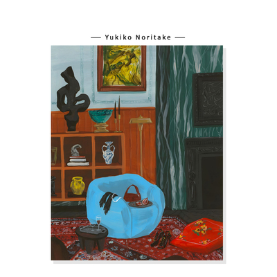 【Yukiko Noritake】轻奢中古风装饰插画法式高级艺术氛围挂画芯