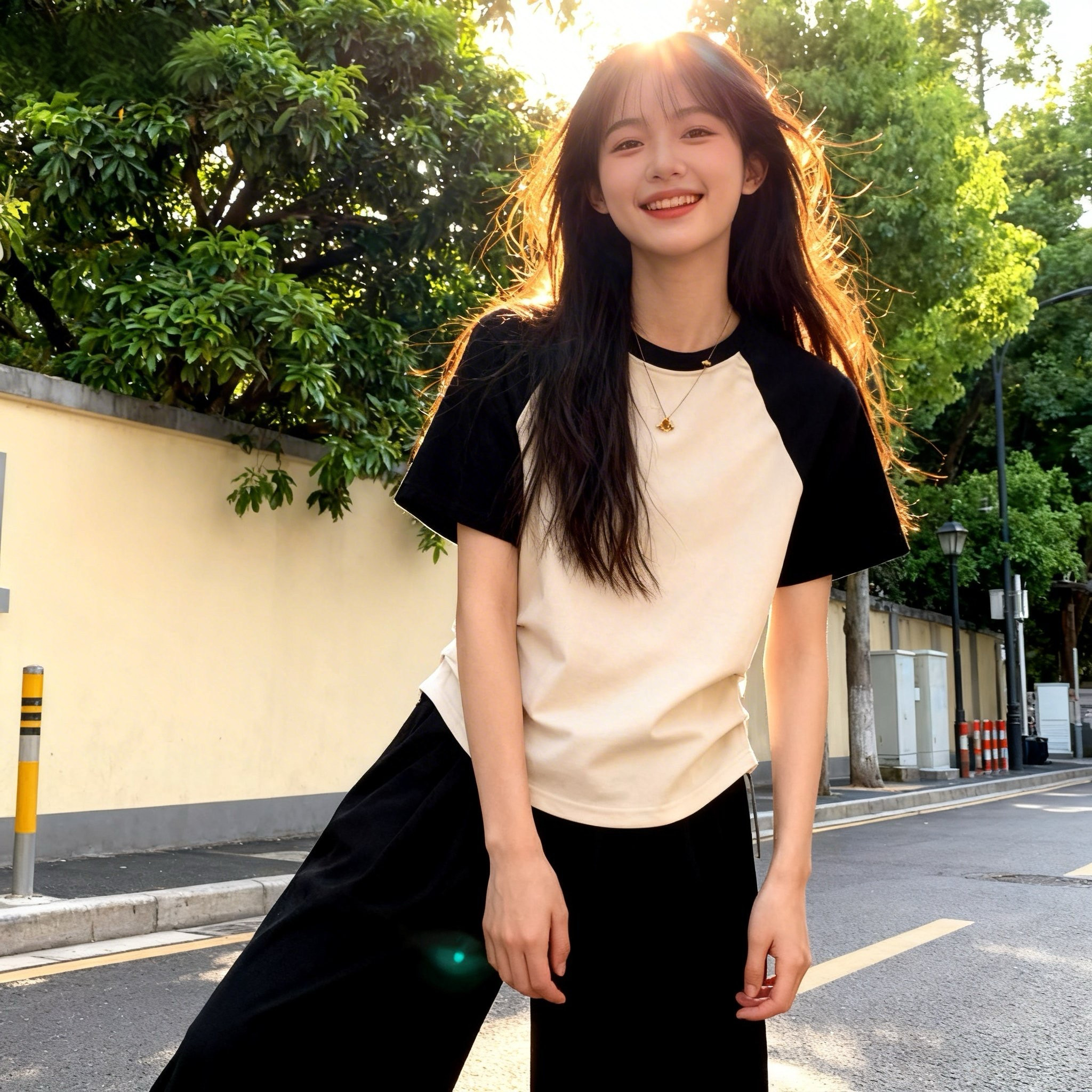 插肩短袖t恤女2026夏季新款设计感小众收腰短款绝美巨好看的上衣