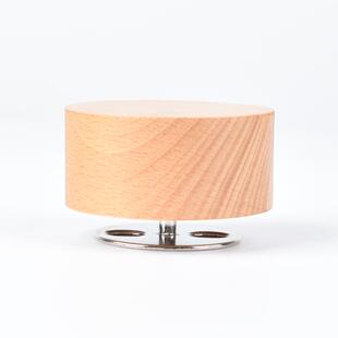 木质中心转 圆形粘土旋转音乐盒底座 DIY创意