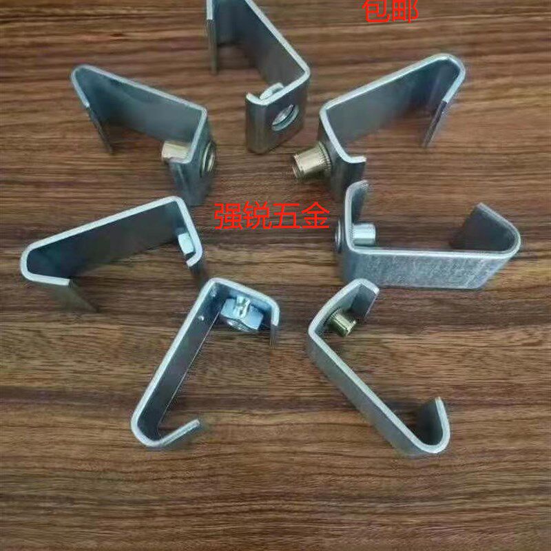 C型钢钩码吊卡 钢结构挂件丝杠挂钩丝杆吊钩通风管道扣码槽钢吊架