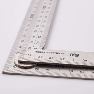 匠华加厚不锈钢角尺 拐尺 L型板尺 直角尺 曲尺多功能角度尺木工