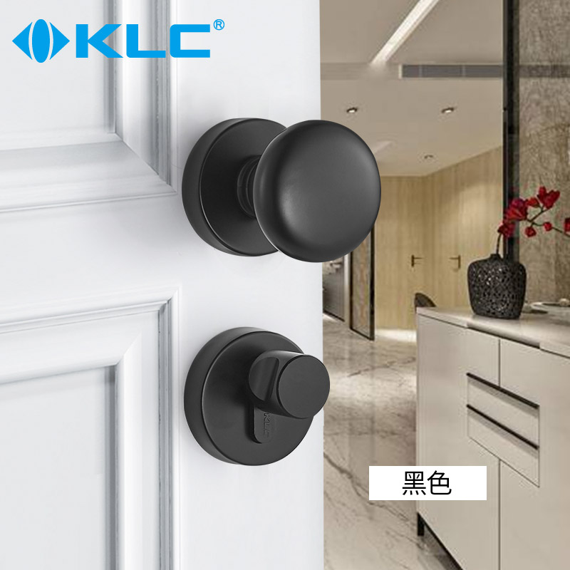 KLC门锁室内卧室房门锁球形分体静音木门锁具卫生间圆形把手锁
