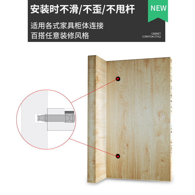 家具三合一连接件偏心轮五金配件 柜子组装紧固件 镀白万向螺丝组图片