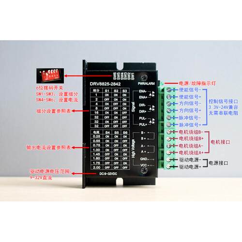 28-42型两相步进电机驱动器DRV8825-2842 电流2A 支持32细分