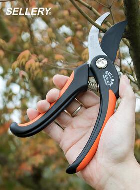美国史拉力SELLERY园艺修枝剪/花艺/采果剪 台湾原产园林绿化剪刀