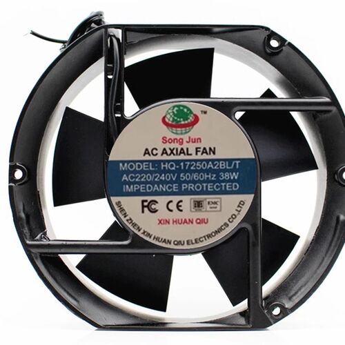全新SONG JUN新环球 HQ-17250A2BL/T 220V 38W 17251机柜散热风扇
