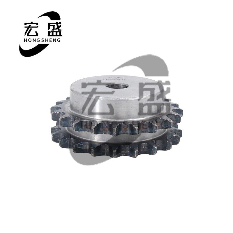 双排链轮 4分40齿 08B40齿双排链轮 可配双排链条 带台阶 标准
