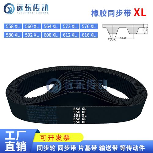 橡胶同步带558XL/560XL/564XL/572XL/576XL/580/592/608/612/616