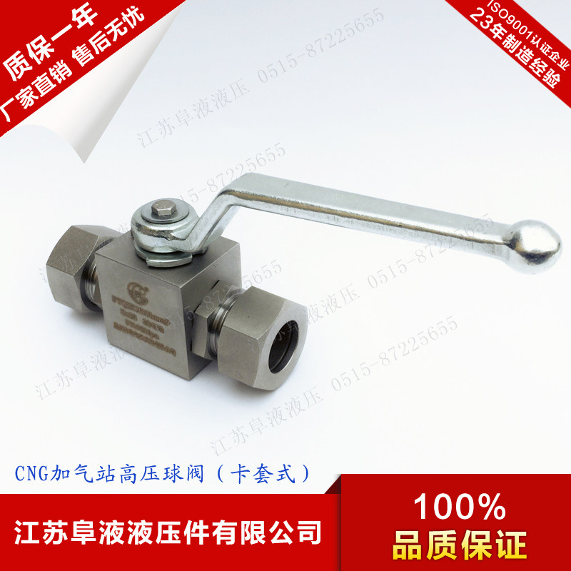 CNG卡套式高压球阀  加气站球阀  天然气不锈钢卡套高压球阀