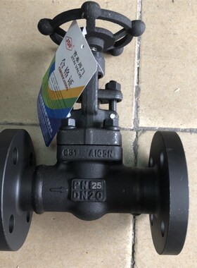 J41H法兰截止阀 碳钢截止阀 锻钢法兰闸阀 DN15/20/25/40/50